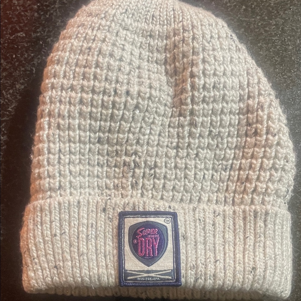 Superdry Light Gray Knit Beanie